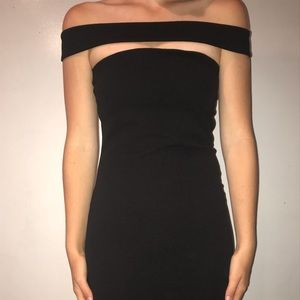 tight black dress